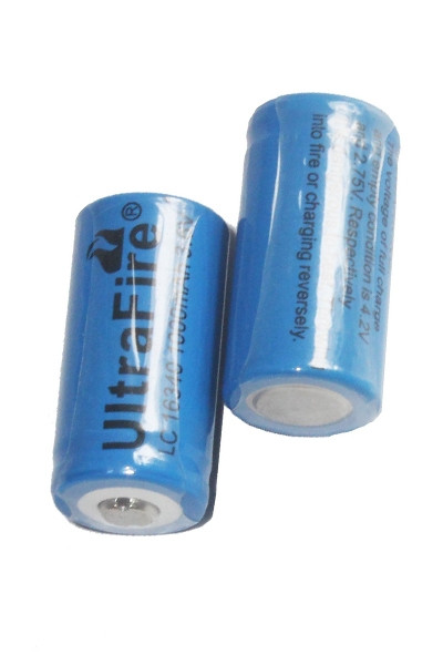 Verheugen redden chaos UltraFire 123A / 16340 batterij 2 stuks (3.6 V, 1000 mAh) UltraFire  123accu.nl