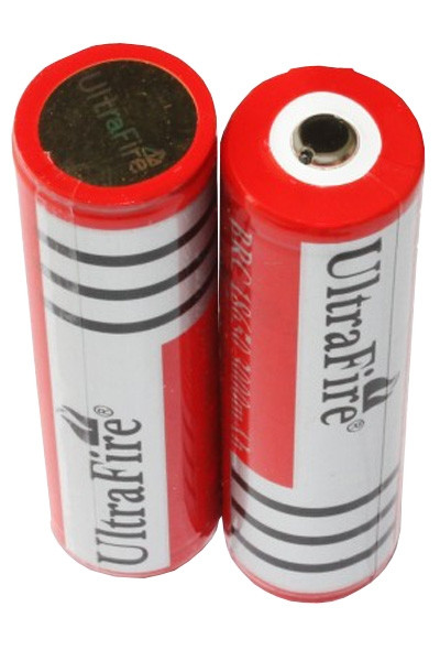UltraFire 18650 Button Top batterij 2 stuks (3.7 V, 3000 mAh) UltraFire  123accu.nl