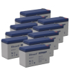 10 Stuks: Ultracell UL7-12 VRLA AGM Loodaccu's (12V, 7.0 Ah, T1 terminal)