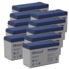10 stuks: Ultracell UL9-12 VRLA AGM Loodaccu's (12V, 9.0 Ah, T2 terminal)
