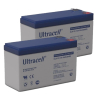 2 stuks: Ultracell UL9-12 VRLA AGM Loodaccu's (12V, 9.0 Ah, T2 terminal)