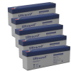 5 Stuks: Ultracell UL2.6-12 VRLA AGM Loodaccu's (12V, 2.6 Ah, T1 terminal)