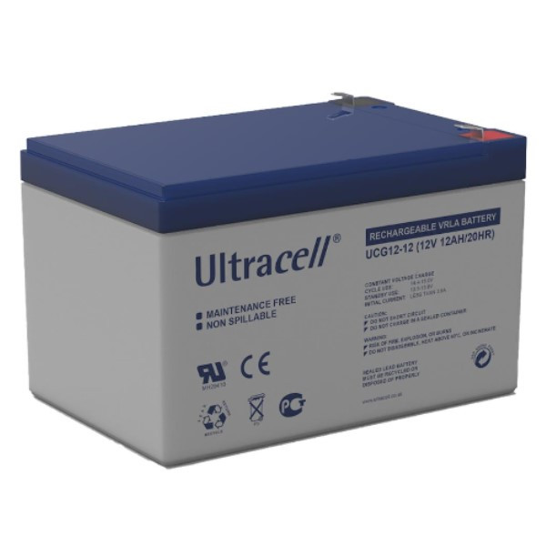 Caroline Haarvaten Handschrift Ultracell UCG12-12 Deep Cycle Gel accu (12V, 12 Ah, T1 terminal) Ultracell  123accu.nl