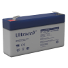 Ultracell UL1.3-6 VRLA AGM Loodaccu (6V, 1.3 Ah, T1 terminal)