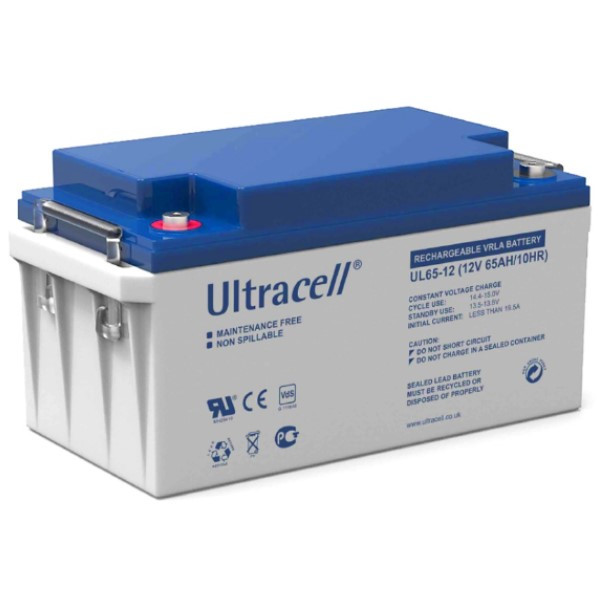 Ultracell UL65-12 VRLA AGM Loodaccu (12V, 65 Ah, T10 terminal)  ANB00565 - 