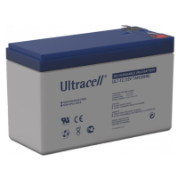 Ultracell UL7-12 VRLA AGM Loodaccu (12V, 7.0 Ah, T1 terminal)  AUL00014