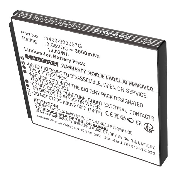 Unitech 1400-900057G accu (3.85 V, 3900 mAh, 123accu huismerk) AUN00141 - 2