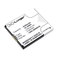 Unitech 1400-900063G accu (4250 mAh, 123accu huismerk)  AUN00138