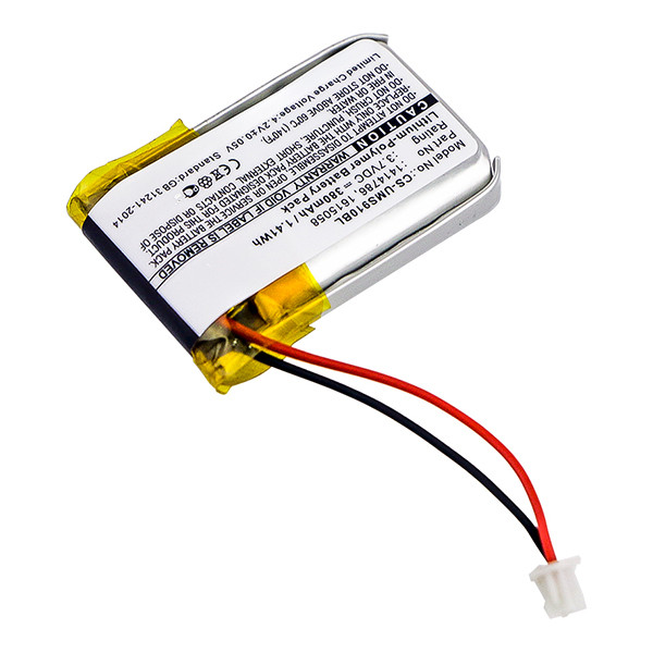 Unitech 1414786 / 1615058 / 682030R accu (380 mAh, 123accu huismerk) AUN00111 - 2