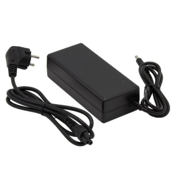 Universele acculader E-Bike 5.5 x 2.5 connetctor (42V, 2A, 84W, 123accu huismerk) ADR00396 - 1