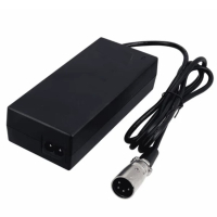 Universele acculader E-bike 4-Pins XLR (42V, 2A, 84W, 123accu huismerk) ADR00394