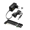 Universele adapter regelbaar 3V tot 12V (12V, 0.6A, 7.2W Max, 123accu huismerk)  ADR00144 - 1