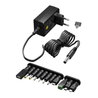 Universele adapter regelbaar 3V tot 12V (12V, 1.5A, 18W Max, 123accu huismerk)  ADR00145