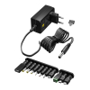 Universele adapter regelbaar 3V tot 12V (12V, 1.5A, 18W Max, 123accu huismerk)
