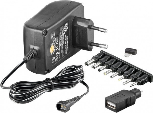 Universele adapter regelbaar 3V tot 12V (12V, 1.5A, 18W Max, 123accu huismerk)  ANB00966 - 1
