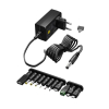 Universele adapter regelbaar 3V tot 12V (12V, 2.25A, 27W Max, 123accu huismerk)  ADR00143 - 1