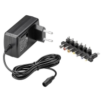 Universele adapter regelbaar 9 tot 24 V (24V, 1.5A, 24W Max, 123accu huismerk)  ANB01121