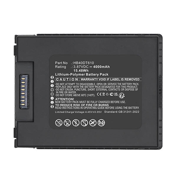 Urovo HB40DT610 accu (3.87 V, 4000 mAh, 123accu huismerk) AUR00020 - 3