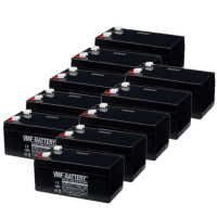 VMF 10 Stuks: VMF SLA3.2-12 VRLA AGM Loodaccu's (12V, 3.2 Ah, T1 terminal)  AVM00238