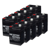 10 Stuks: VMF SLA5-6 VRLA AGM Loodaccu's (6V, 5.0 Ah, T1 terminal) AVM00175 - 1