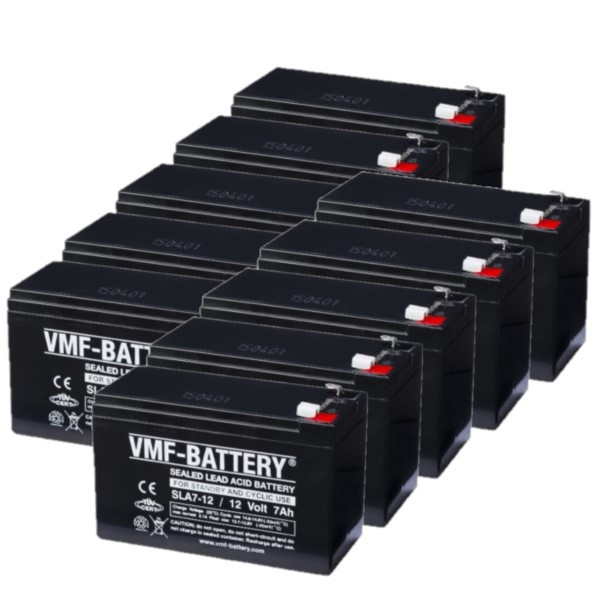 VMF 10 Stuks: VMF SLA7-12 VRLA AGM Loodaccu's (12V, 7.0 Ah, T1 terminal)  AVM00192 - 1