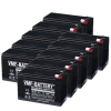 10 Stuks: VMF SLA7-12 VRLA AGM Loodaccu's (12V, 7.0 Ah, T1 terminal)