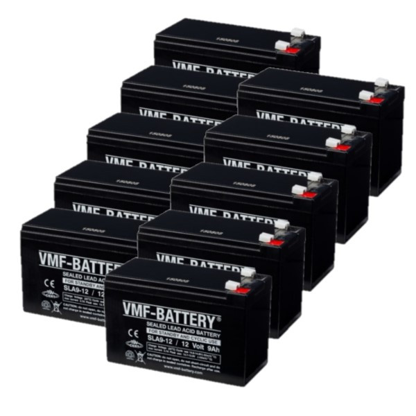 VMF 10 Stuks: VMF SLA9-12 VRLA AGM Loodaccu's (12V, 9 Ah, T2 terminal)  AVM00191 - 1