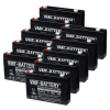 10 stuks: VMF SLA7-6 VRLA AGM Loodaccu's (6V, 7.0 Ah, T1 terminal) AVM00166 - 1