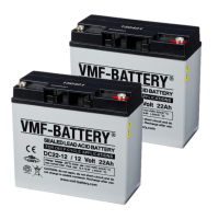 VMF 2 Stuks: VMF DC22-12 AGM Deep Cycle Loodaccu's (12V, 22 Ah, INSERT M5 terminal)  AVM00244