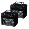 2 Stuks: VMF DC36-12 AGM Deep Cycle Loodaccu's (12V, 36 Ah. T7 terminal) AVM00247 - 1