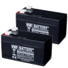 2 Stuks: VMF SLA1.3-12 VRLA AGM Loodaccu's (12V, 1.3 Ah, T1 terminal)