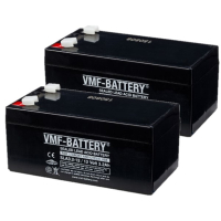 VMF 2 Stuks: VMF SLA3.2-12 VRLA AGM Loodaccu's (12V, 3.2 Ah, T1 terminal)  AVM00236