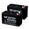 2 Stuks: VMF SLA9-12 VRLA AGM Loodaccu's (12V, 9 Ah, T2 terminal)