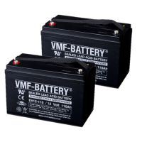 2 stuks: VMF EV12-110 AGM Deep Cycle accu's (12V, 110 Ah, T5 terminal) AVM00283