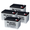 4 Stuks: VMF DC12-12 AGM Deep Cycle Looaccu's (12V, 12 Ah, T2 terminal) AVM00180 - 1