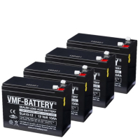 VMF 4 stuks: VMF SLA10-12 VRLA AGM Loodaccu's (12V, 10 Ah, T1 terminal)  AVM00188