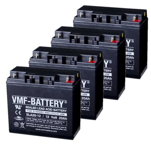 VMF 4 stuks: VMF SLA20-12 VRLA AGM Loodaccu's (12V, 20 Ah, T3 terminal)  AVM00174 - 1