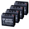 4 stuks: VMF SLA20-12 VRLA AGM Loodaccu's (12V, 20 Ah, T3 terminal) AVM00174 - 1