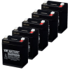5 Stuks: VMF SLA2.9-12 VRLA AGM Loodaccu's (12 V, 2.9 Ah, T1 terminal)