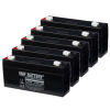 5 Stuks: VMF SLA3.2-6 VRLA AGM Loodaccu's (6V, 3.2 Ah, T1 terminal) AVM00171 - 1