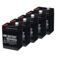 VMF 5 Stuks: VMF SLA5-6 VRLA AGM Loodaccu's (6V, 5.0 Ah, T1 terminal)  AVM00178