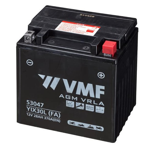 VMF AGM 53047 / YTX30L-BS / 530905045 accu (12V, 28Ah, 370A)  AVM00013 - 1