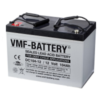VMF DC104-12 AGM Deep Cycle accu (12V, 104 Ah, T12 terminal)  AVM00123