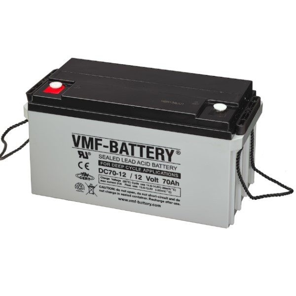 VMF DC70-12 AGM Deep Cycle accu (12V, 70 Ah, T6 terminal)  AVM00114 - 1