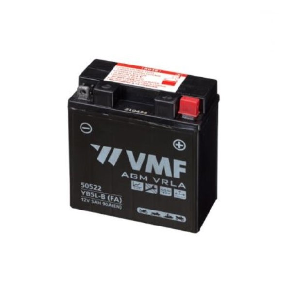 VMF PowerSport AGM 50522 / YB5L-B / 505012003 accu (12V, 5Ah, 90A)  AVM00198 - 1