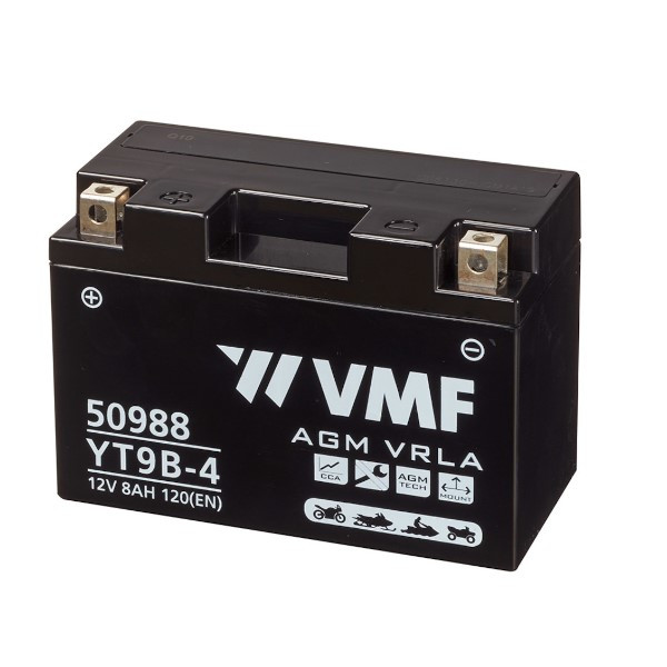 VMF PowerSport AGM 50988 / YT9B-BS / 509902008 accu (12V, 8Ah, 120A)  AVM00104 - 1