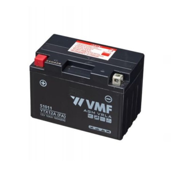 VMF PowerSport AGM 51011 / YTX12A-BS / 511901014 accu (12V, 10Ah, 160A)  AVM00203 - 1