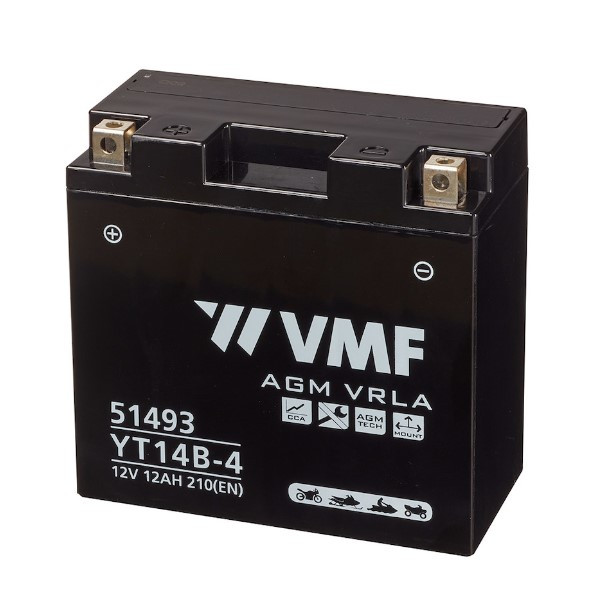 VMF PowerSport  AGM 51493 / YT14B-BS / 512903013 accu (12V, 12Ah, 210A)  AVM00099 - 1