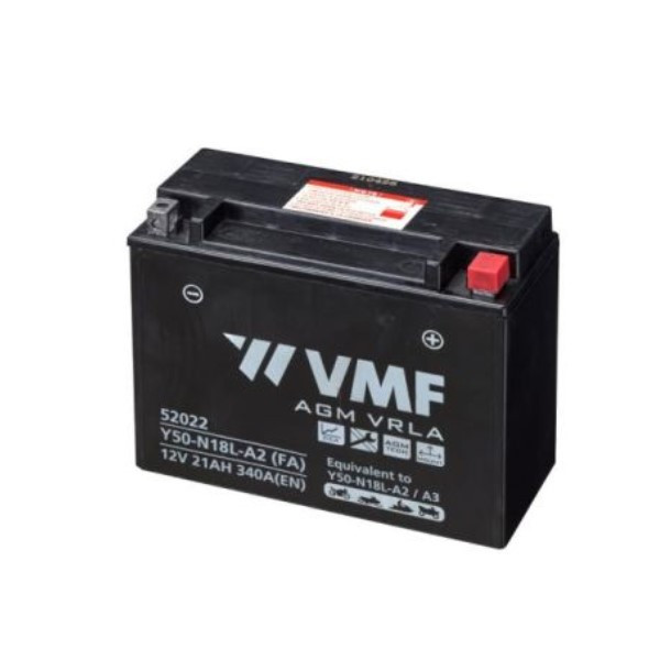 VMF PowerSport AGM 52022 / YTX18L-BS / Y50-N18L-A2 accu (12V, 21Ah, 340A)  AVM00221 - 1