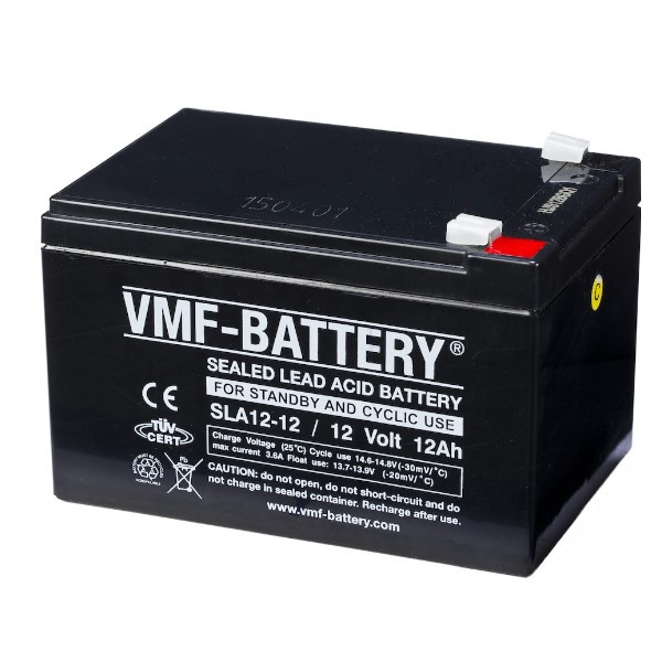 VMF SLA12-12 VRLA AGM Loodaccu (12V, 12 Ah, T1 terminal)  AVM00223 - 1